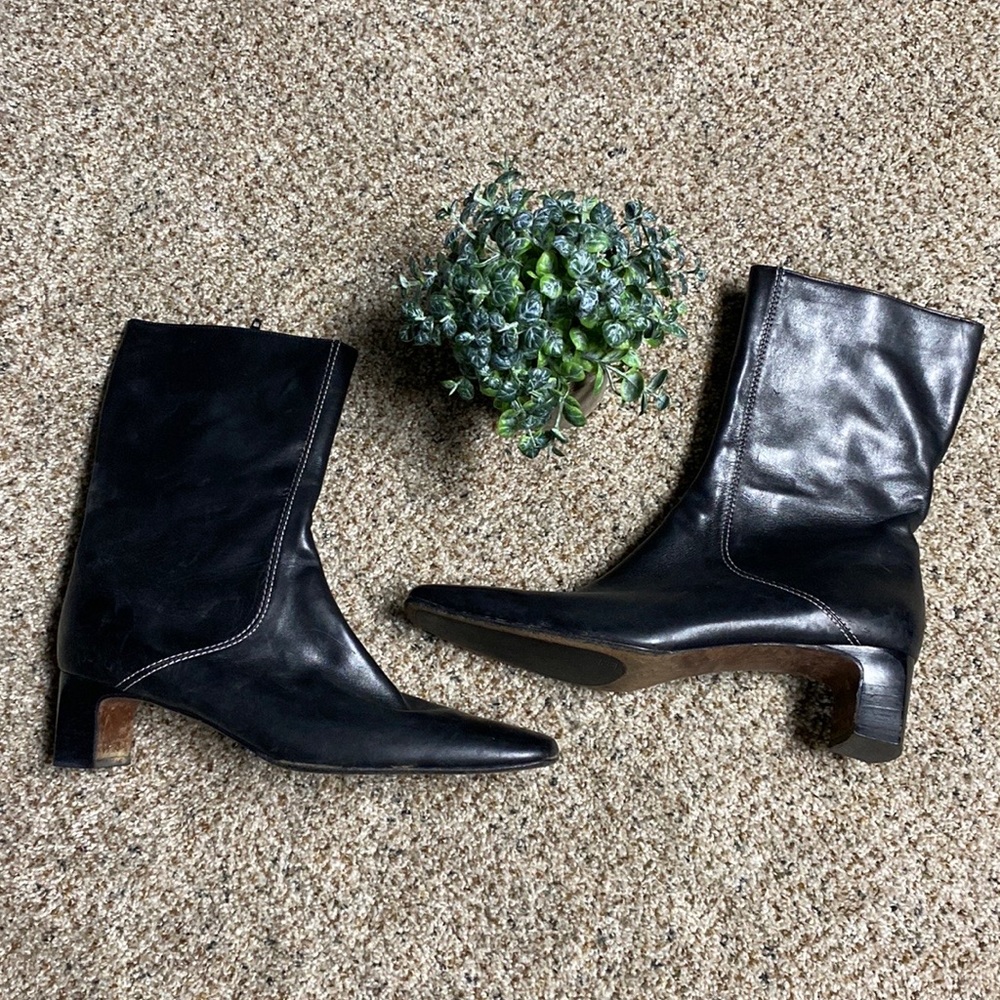 Cole Haan Leather Boots Size 9.5 - Picture 2 of 5